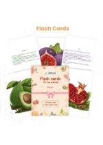 Flash Cards for Fun Learning - Fruits (10 Cards) | Flash Cards for Kids Age 2 to 5 Years