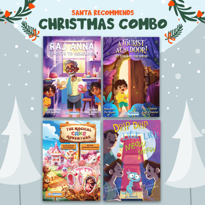 🎄 Christmas Book Combo: 4 Magical Stories + Free Santa Pencil 🎅✨ - Image 1